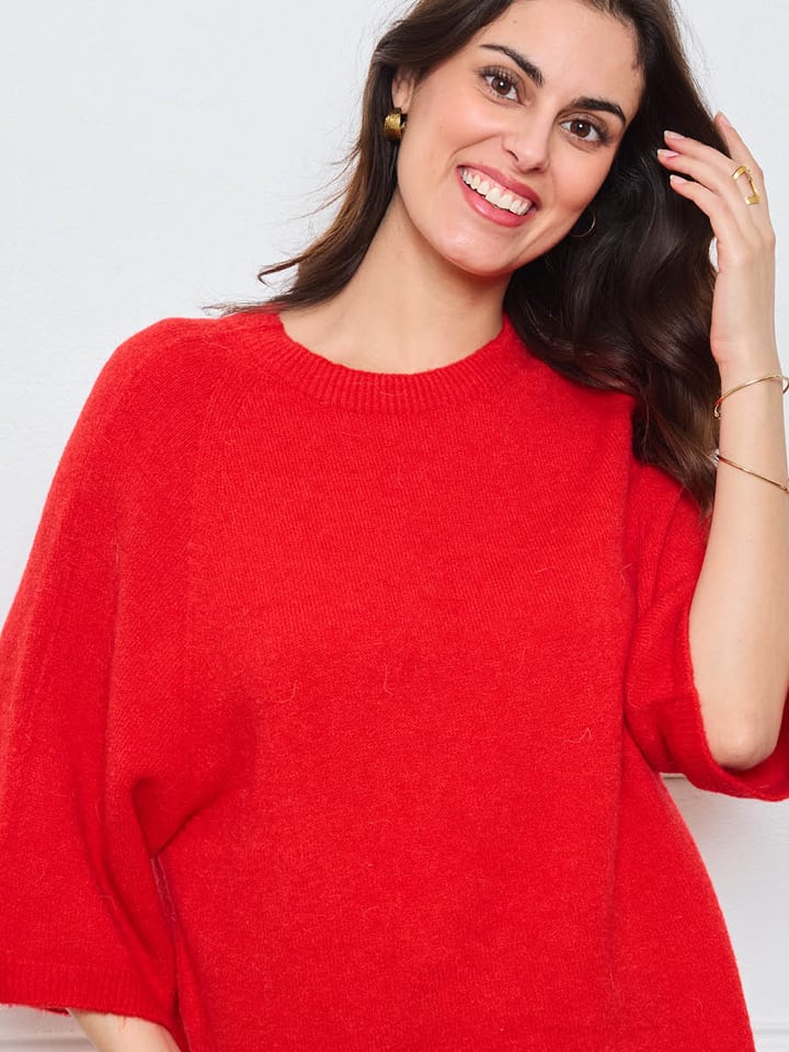 CXL by Christian Lacroix Sweter w kolorze czerwonym rozmiar: onesize