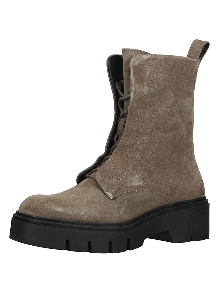 Ara Shoes Skórzane botki w kolorze szarobrązowym rozmiar: 41