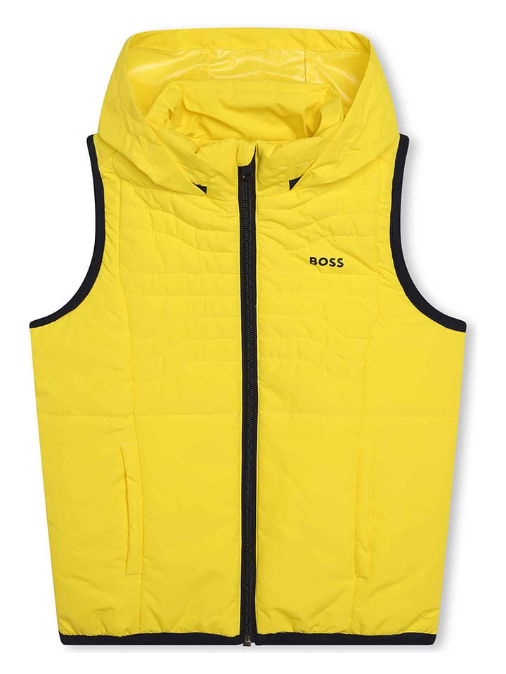 Hugo Boss Kids Kamizelka w kolorze żółtym rozmiar: 164