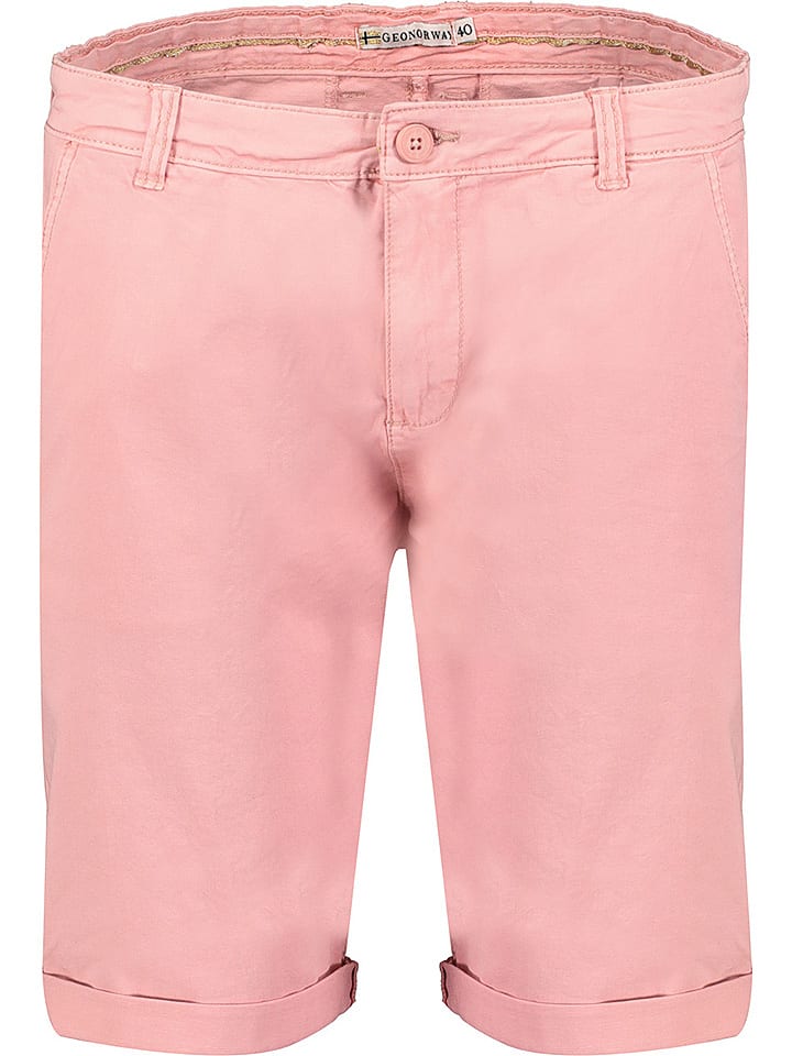 Geographical Norway Bermudy "Pivoine" w kolorze jasnoróżowym rozmiar: L