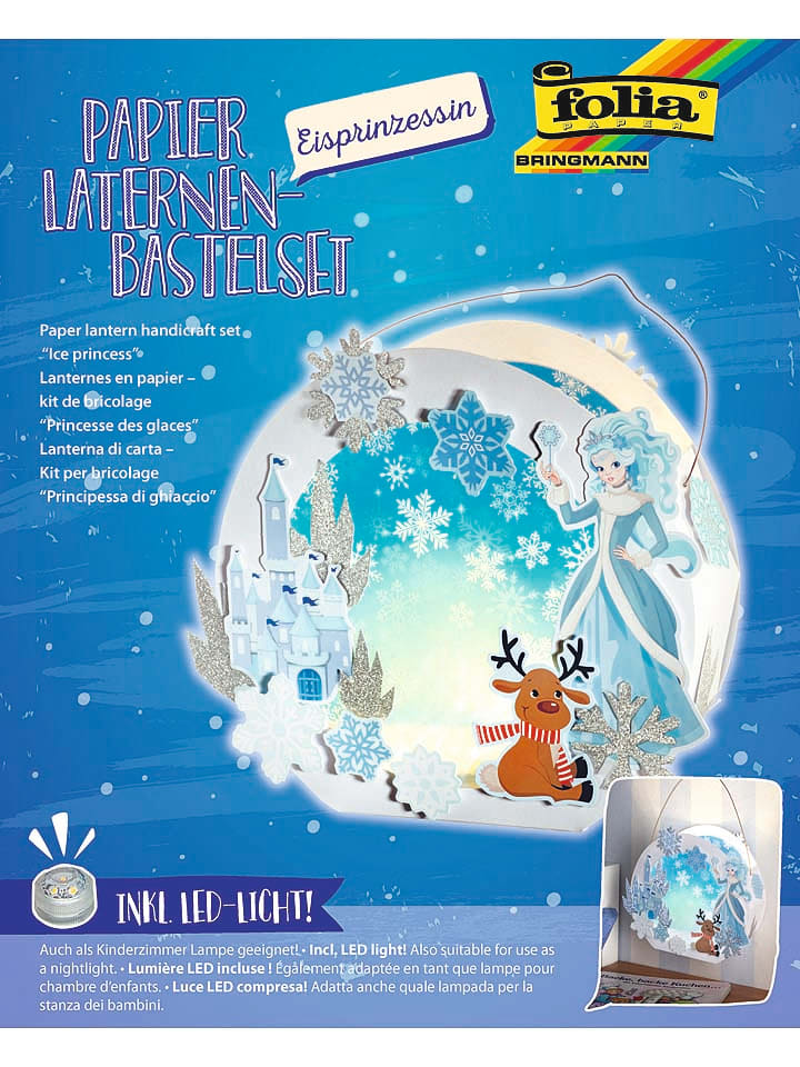 Folia Lampion w kolorze niebiesko-białym do złożenia rozmiar: onesize