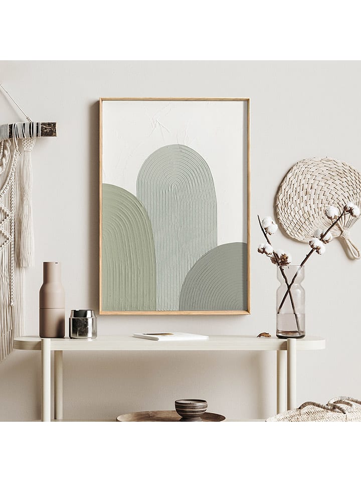 Orangewallz Obraz 3D "Arches" w ramce rozmiar: 50x70 cm