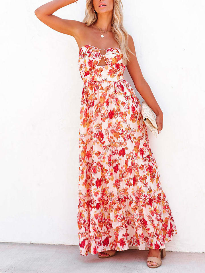 LA Angels Sukienka w kolorze czerwono-białym rozmiar: XL