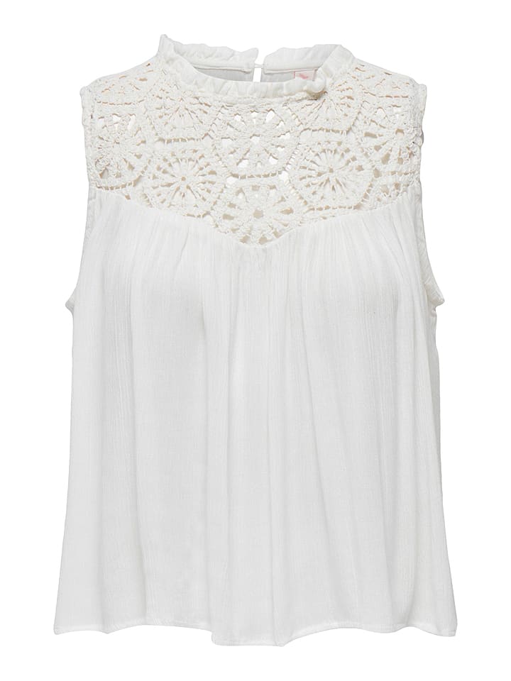 ONLY Top "Rikkle" w kolorze białym rozmiar: M