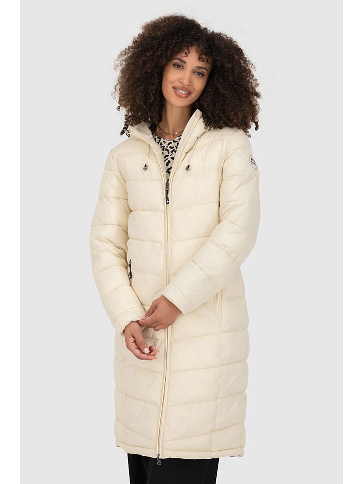 alife and kickin Płaszcz zimowy "FrancesAK" w kolorze kremowym rozmiar: M