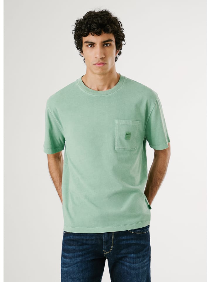 Pepe Jeans Koszulka w kolorze zielonym rozmiar: M