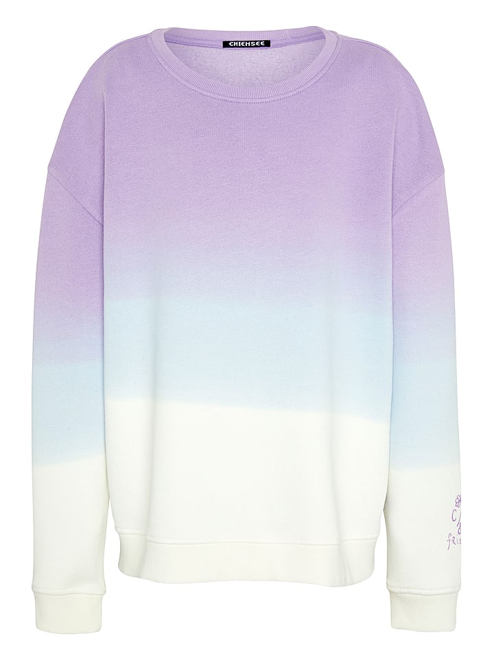 Chiemsee Bluza w kolorze błękitno-biało-fioletowym rozmiar: 122/128