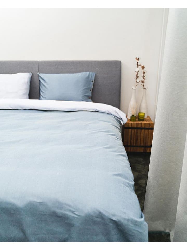 kayori Komplet pościeli "Shiiba" w kolorze biało-błękitnym rozmiar: 260x200-220 cm