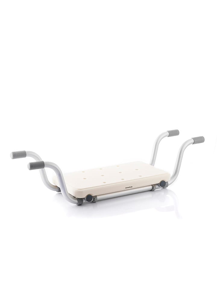 InnovaGoods Antypoślizgowe siedzisko kąpielowe 2w1 w kolorze białym - 74 x 29 x 21 cm rozmiar: onesize