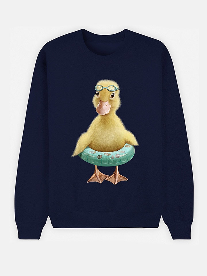 WOOOP Bluza "Duck" w kolorze granatowym rozmiar: XL