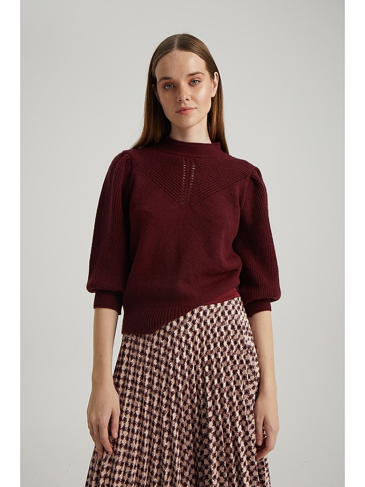 BGN Sweter w kolorze bordowym rozmiar: 36