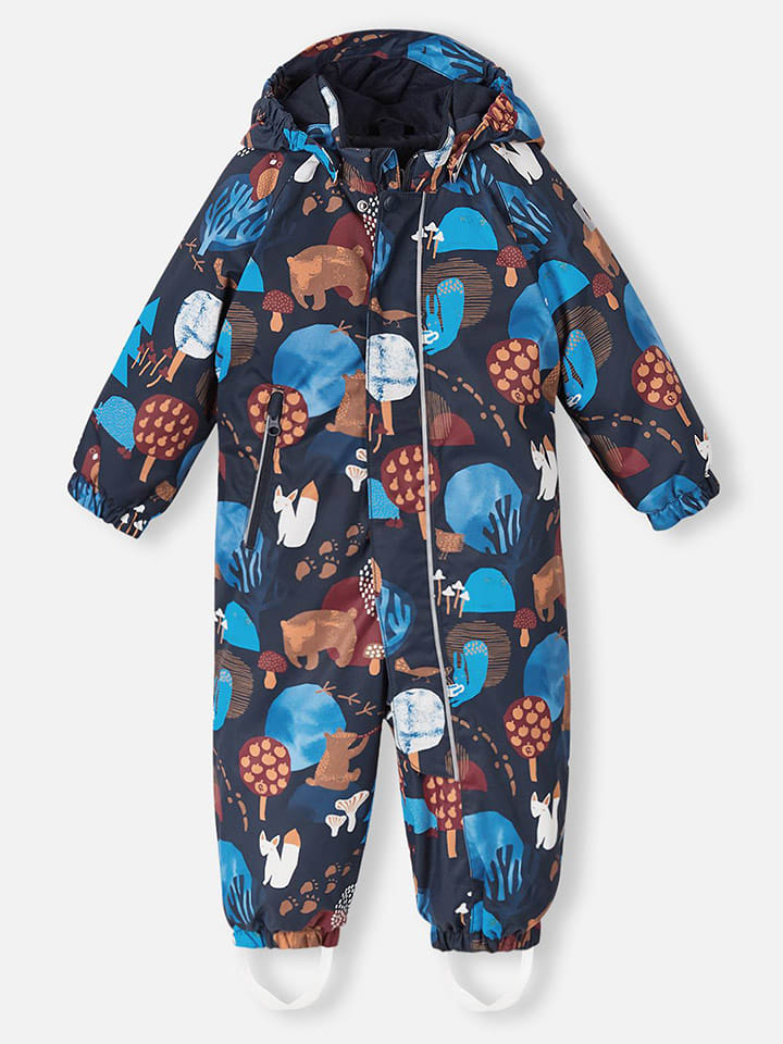 Reima Kombinezon zimowy "Puhuri" w kolorze granatowo-jasnobrązowym rozmiar: 74