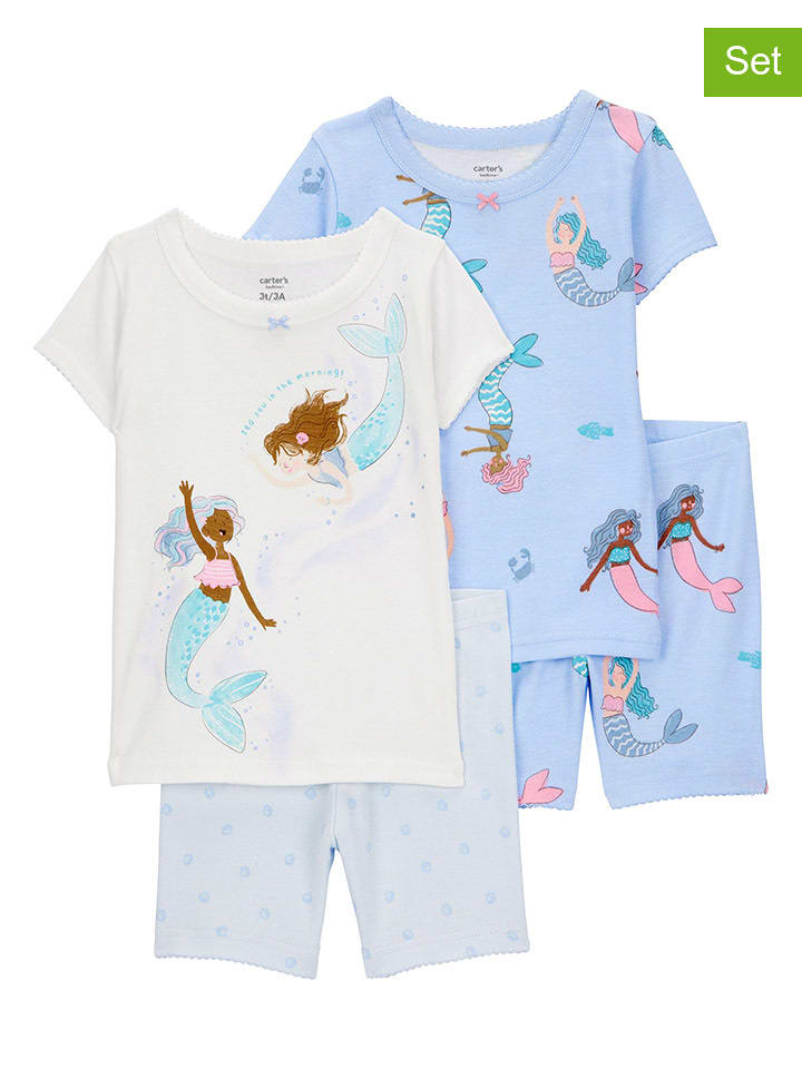 carter's Piżamy (2 szt.) w kolorze błękitno-szarym rozmiar: 104