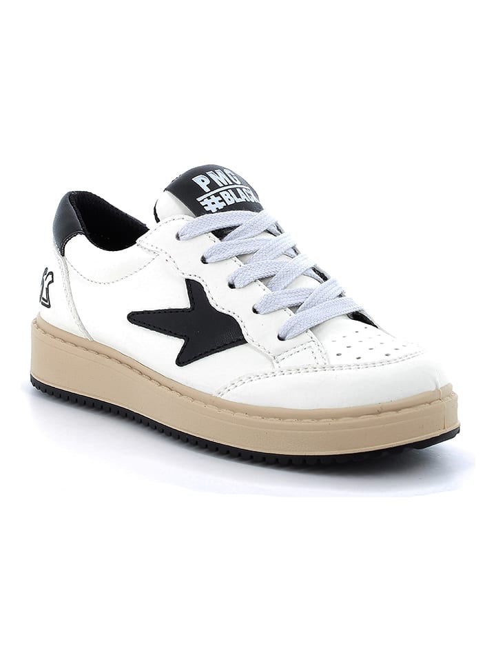 Primigi Skórzane sneakersy w kolorze biało-czarnym rozmiar: 33