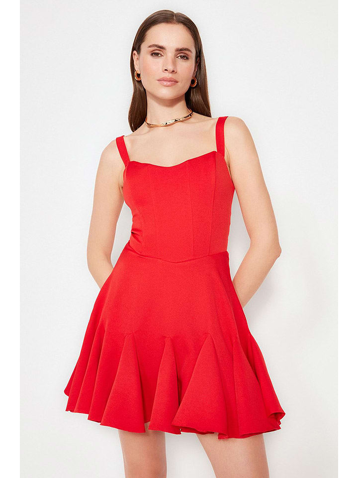 trendyol Sukienka w kolorze czerwonym rozmiar: 36