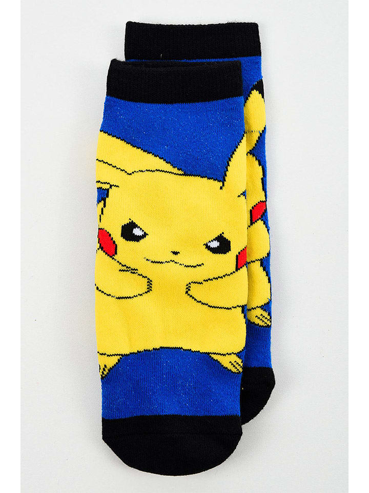 Pokémon Skarpety "Pokemon" w kolorze granatowo-żółtym rozmiar: 23-26