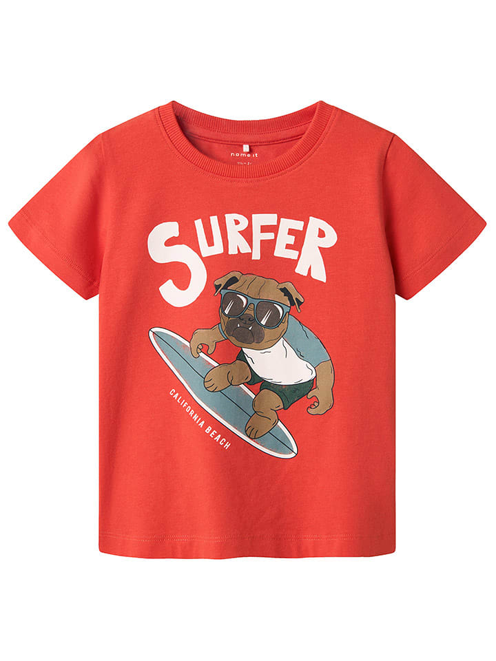 name it Koszulka "Frolle" w kolorze czerwonym rozmiar: 92