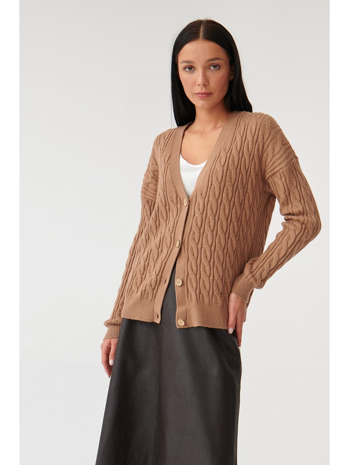 TATUUM Kardigan w kolorze beżowym rozmiar: XL