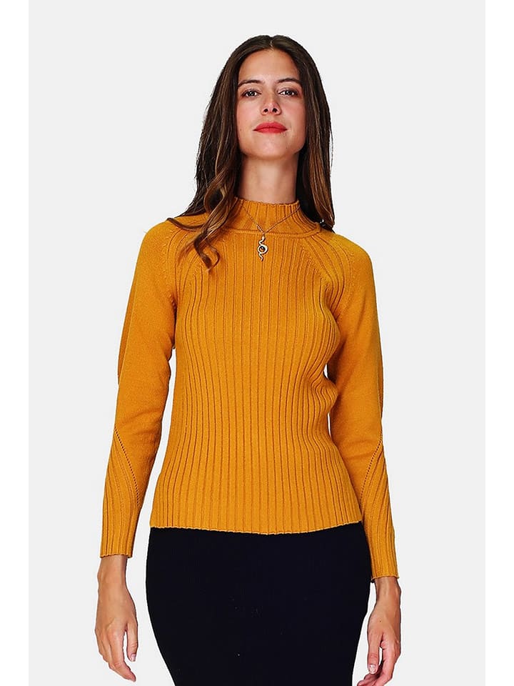 William de Faye Sweter w kolorze musztardowym rozmiar: 42