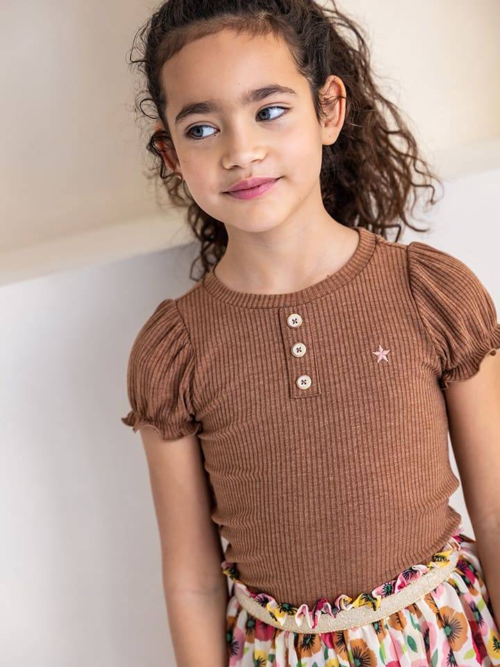 Like Flo Koszulka w kolorze brązowym rozmiar: 140