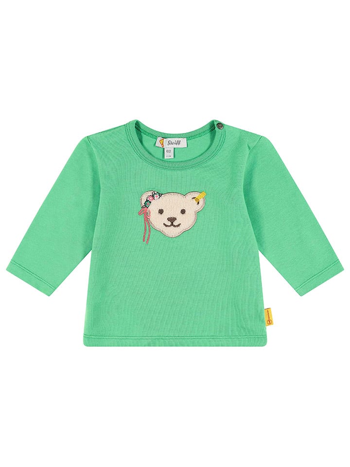 Steiff Koszulka w kolorze zielonym rozmiar: 80