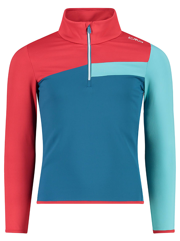 CMP Koszulka funkcyjna w kolorze czerwono-niebieskim rozmiar: 176