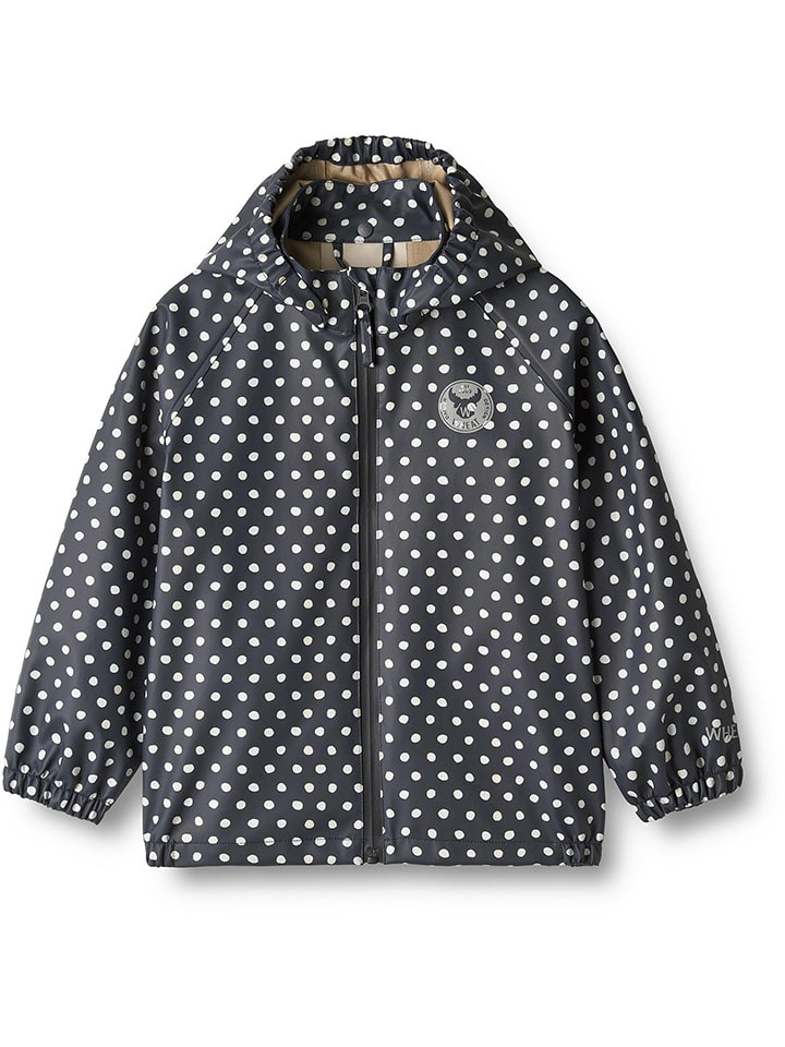 Wheat Kurtka przeciwdeszczowa "Chardy" w kolorze czarno-kremowym rozmiar: 116