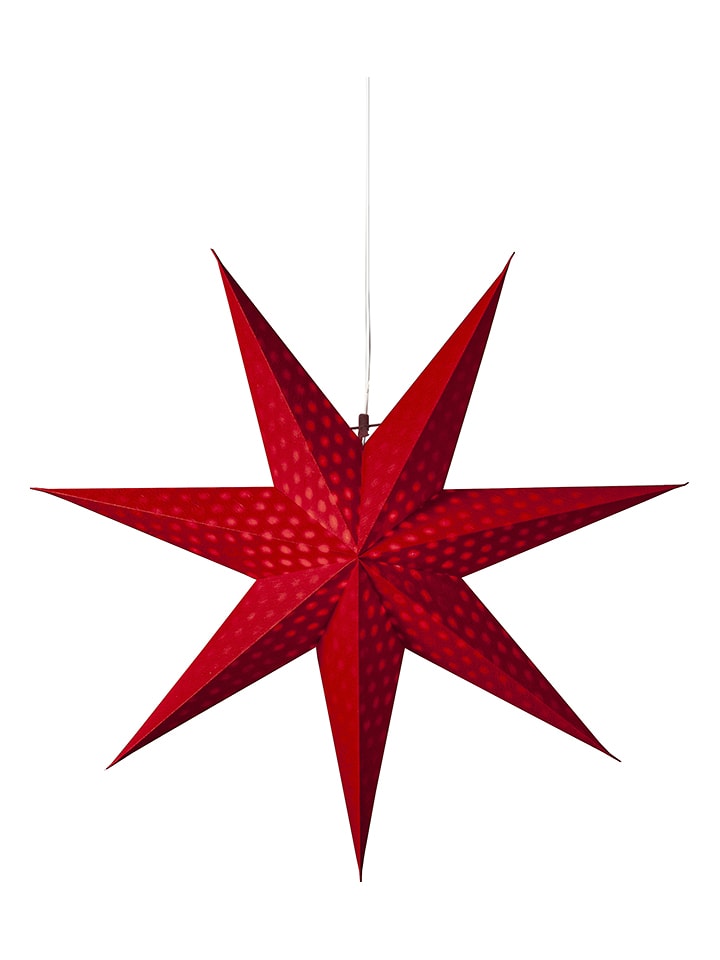 STAR Trading Gwiazda papierowa "Cloud" w kolorze czerwonym - Ø 60 cm rozmiar: onesize