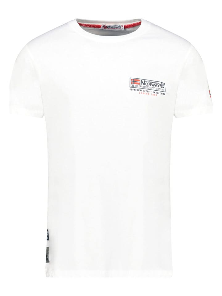 Geographical Norway Koszulka "Joffroy" w kolorze białym rozmiar: 128