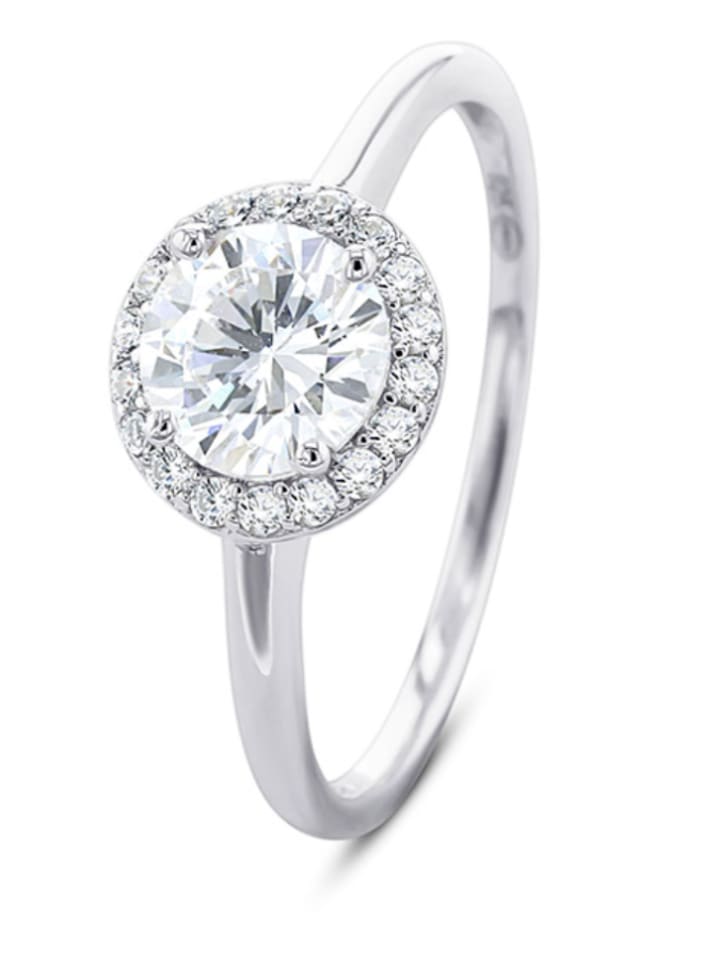 DI GIORGIO Srebrny pierścionek z cyrkoniami rozmiar: 56