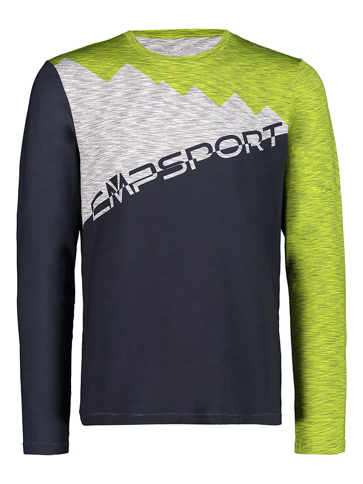 CMP Koszulka funkcyjna w kolorze limonkowo-czarnym rozmiar: 50