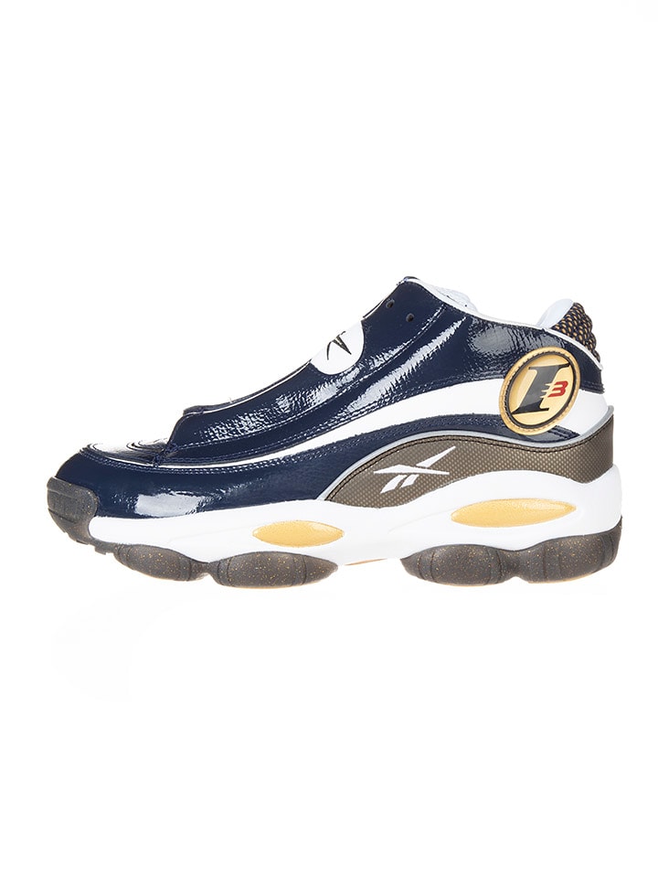 Reebok Skórzane sneakersy w kolorze granatowo-oliwkowo-białym rozmiar: 43