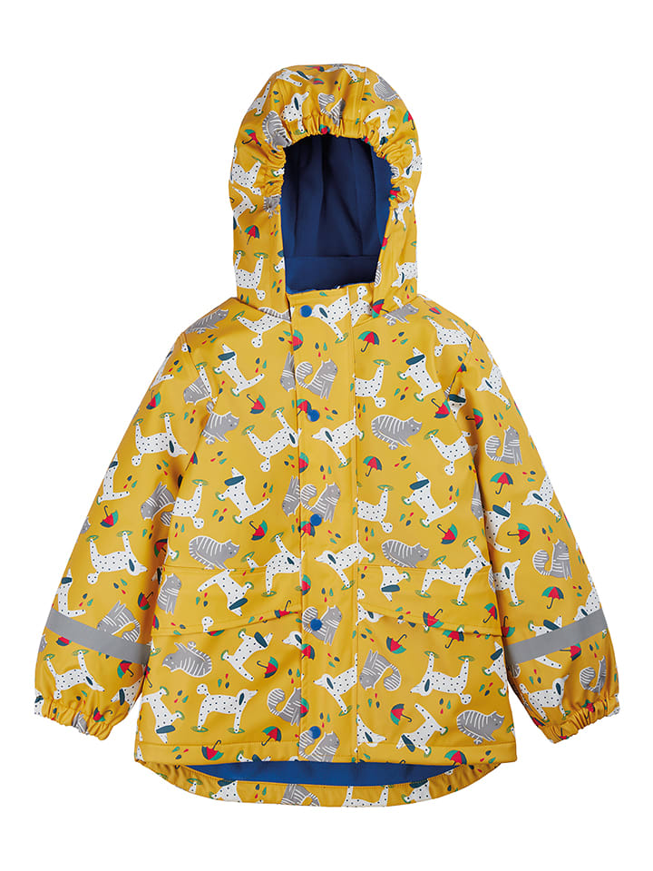Frugi Kurtka przeciwdeszczowa w kolorze żółtym rozmiar: 128/134