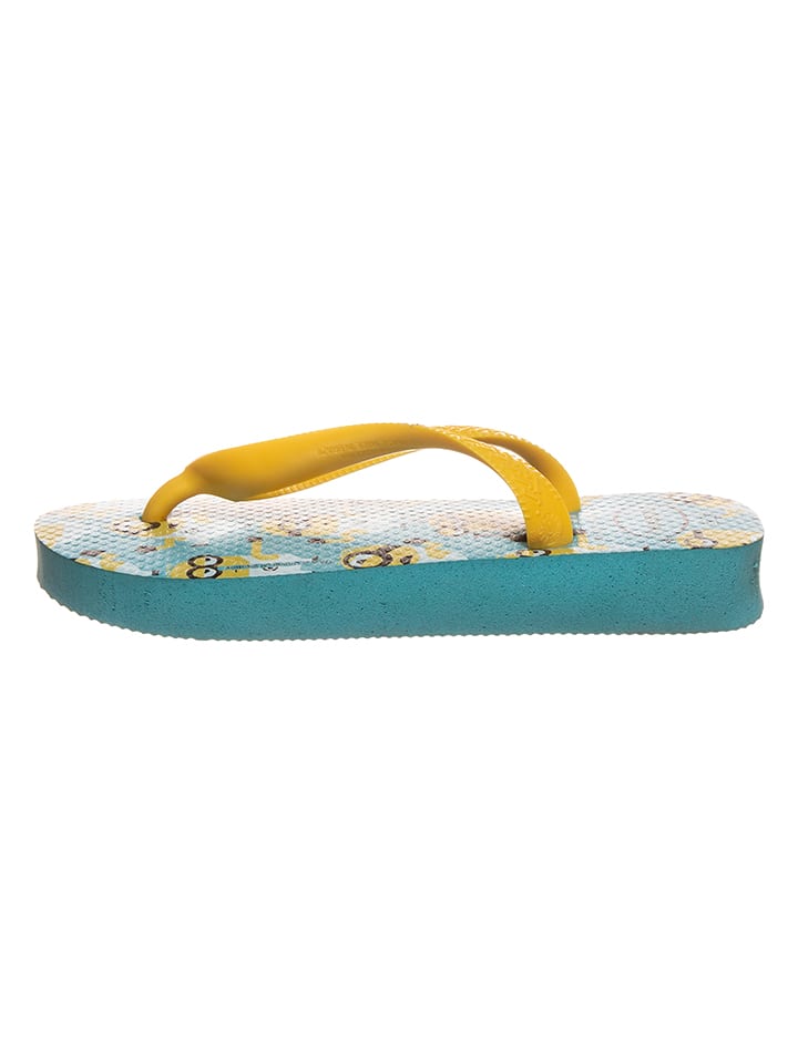 Havaianas Japonki w kolorze błękitno-żółtym rozmiar: 25/26