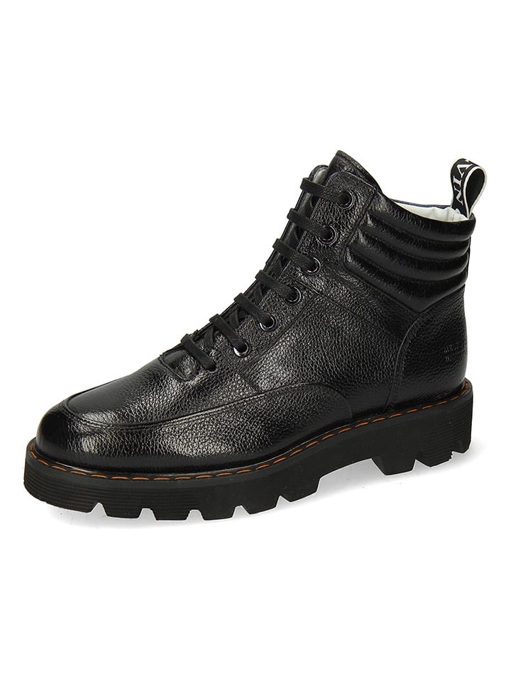 MELVIN & HAMILTON Skórzane botki "Megan 40" w kolorze czarnym rozmiar: 40