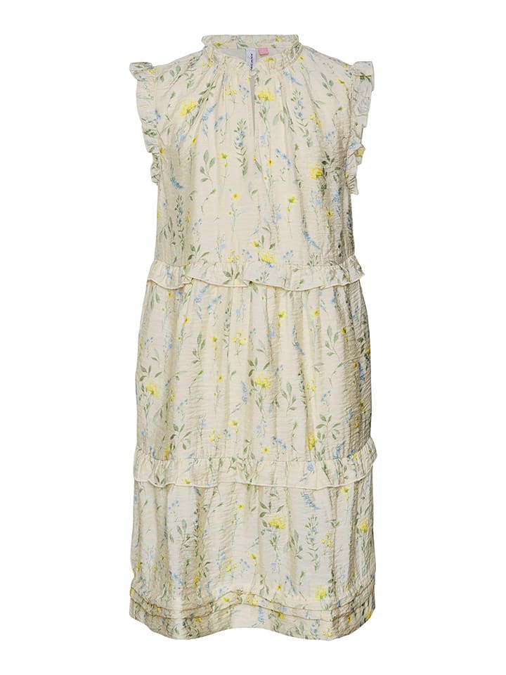 Vero Moda Girl Sukienka "Josie" w kolorze beżowym rozmiar: 152