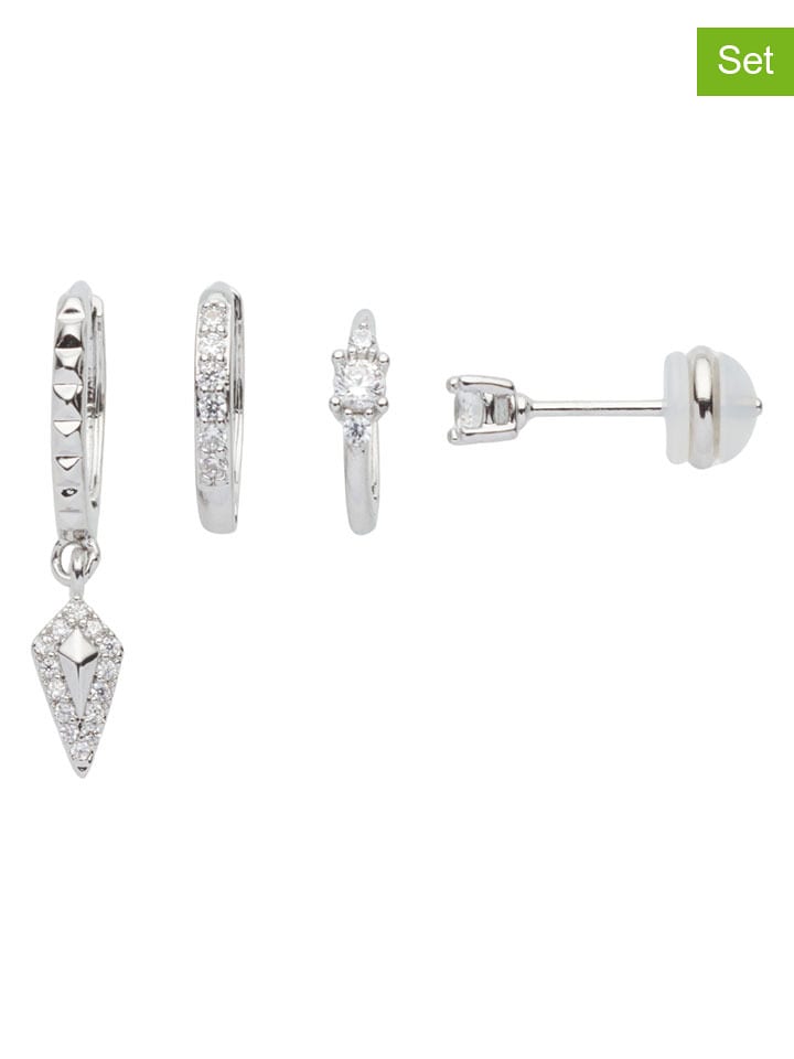 U.S. Polo Assn. Kolczyki (4 szt.) z kryształami rozmiar: onesize