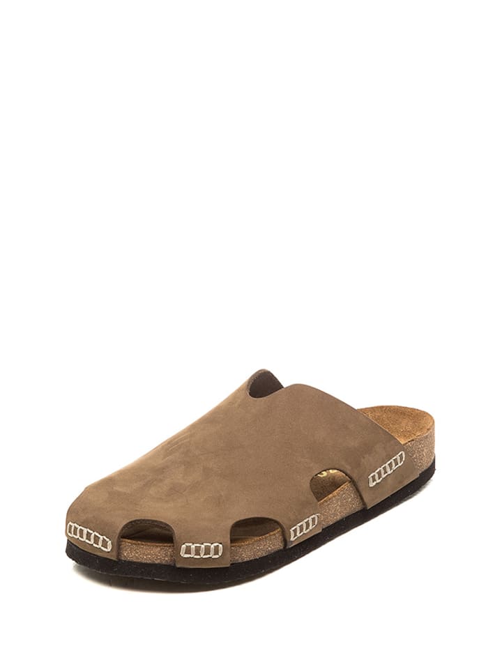 Comfortfusse Skórzane chodaki w kolorze beżowym rozmiar: 44