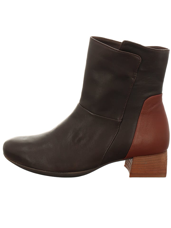 Think! Skórzane botki w kolorze brązowym rozmiar: 38