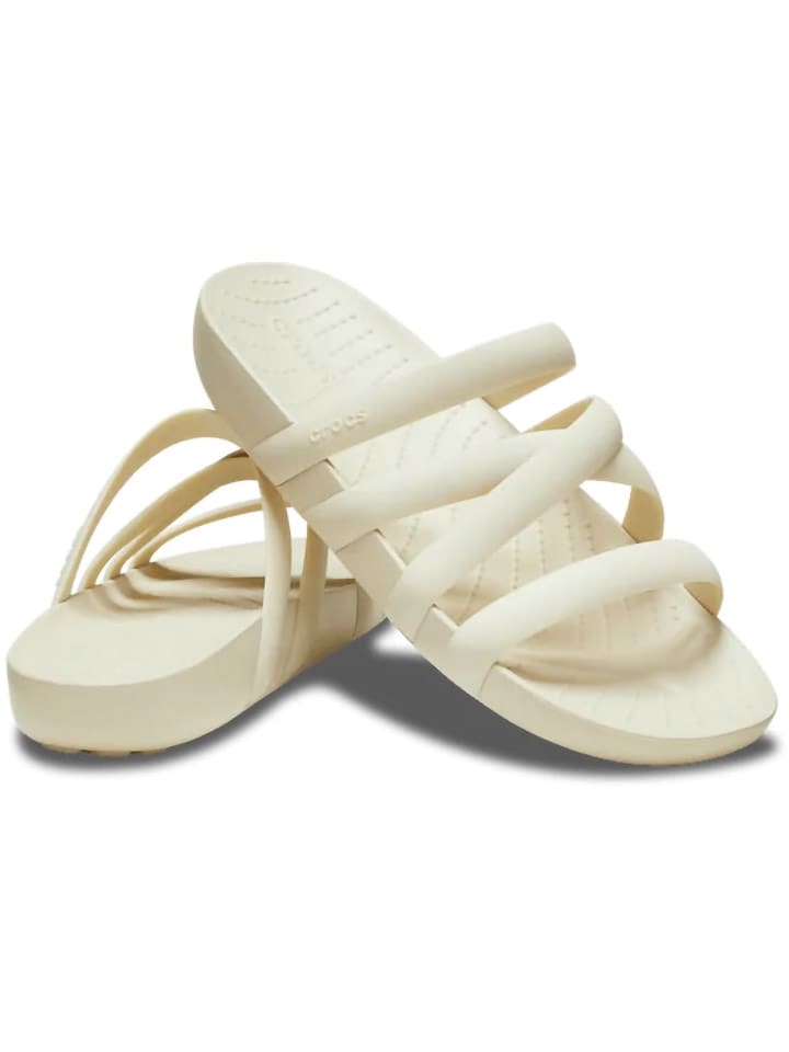 Crocs Klapki "Splash" w kolorze kremowym rozmiar: 37-38