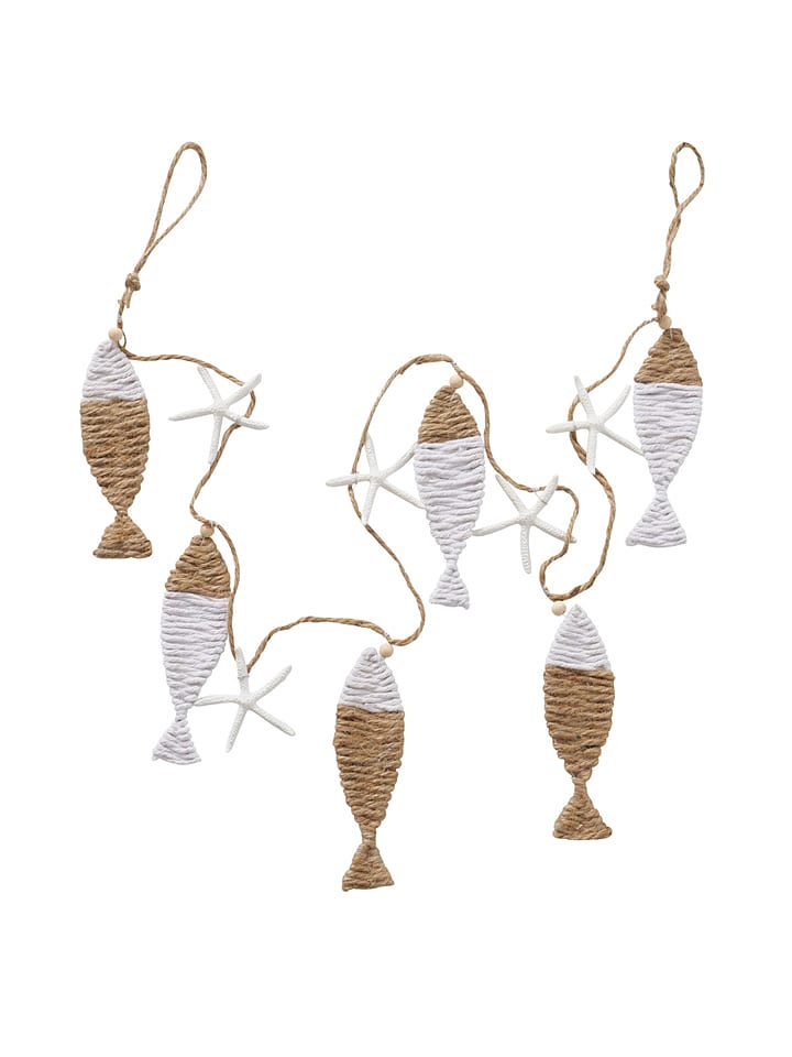 Boltze Girlanda "Seggo" w kolorze brązowo-białym - dł. 120 cm rozmiar: onesize