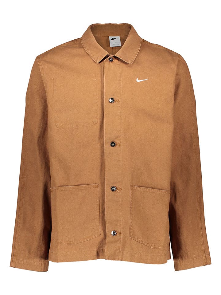 Nike Sportswear Kurtka koszulowa "Life Chore" w kolorze jasnobrązowym rozmiar: XL