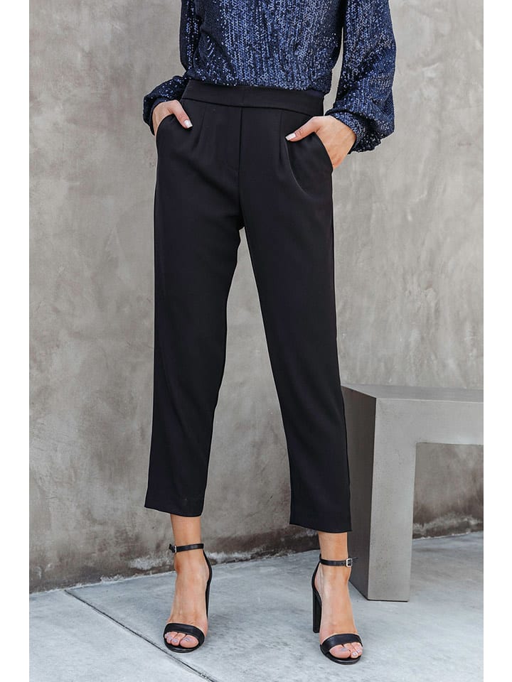 Milan Kiss Spodnie w kolorze czarnym rozmiar: S