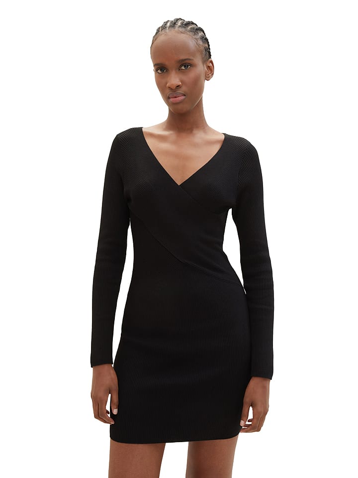 Tom Tailor Sukienka w kolorze czarnym rozmiar: L