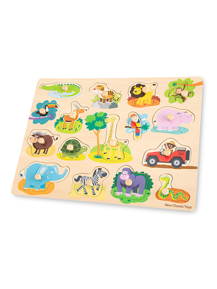 New Classic Toys 16-częściowe puzzle "Animals" - 2+ rozmiar: onesize