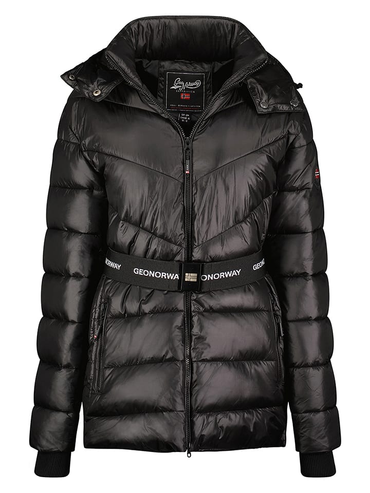 Geographical Norway Kurtka zimowa "Elenor" w kolorze czarnym rozmiar: XL