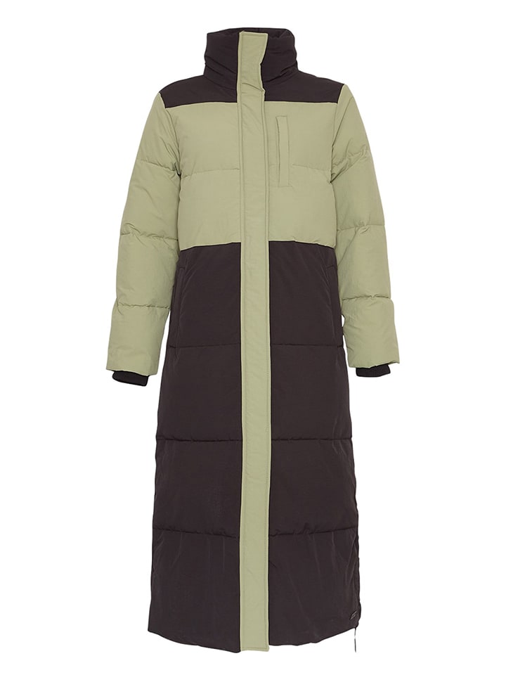 MOSS COPENHAGEN Płaszcz pikowany w kolorze oliwkowo-czarnym rozmiar: L/XL