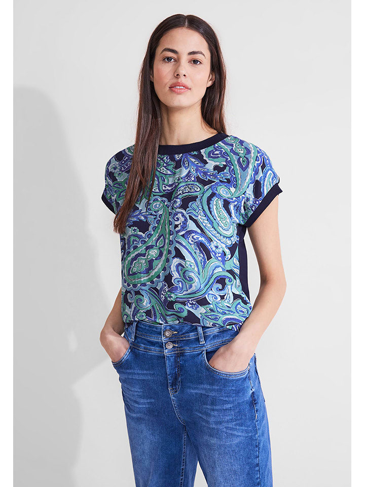 Street One Koszulka w kolorze niebieskim rozmiar: 34