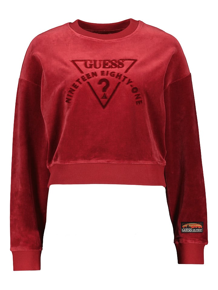 Guess Bluza w kolorze czerwonym rozmiar: XS