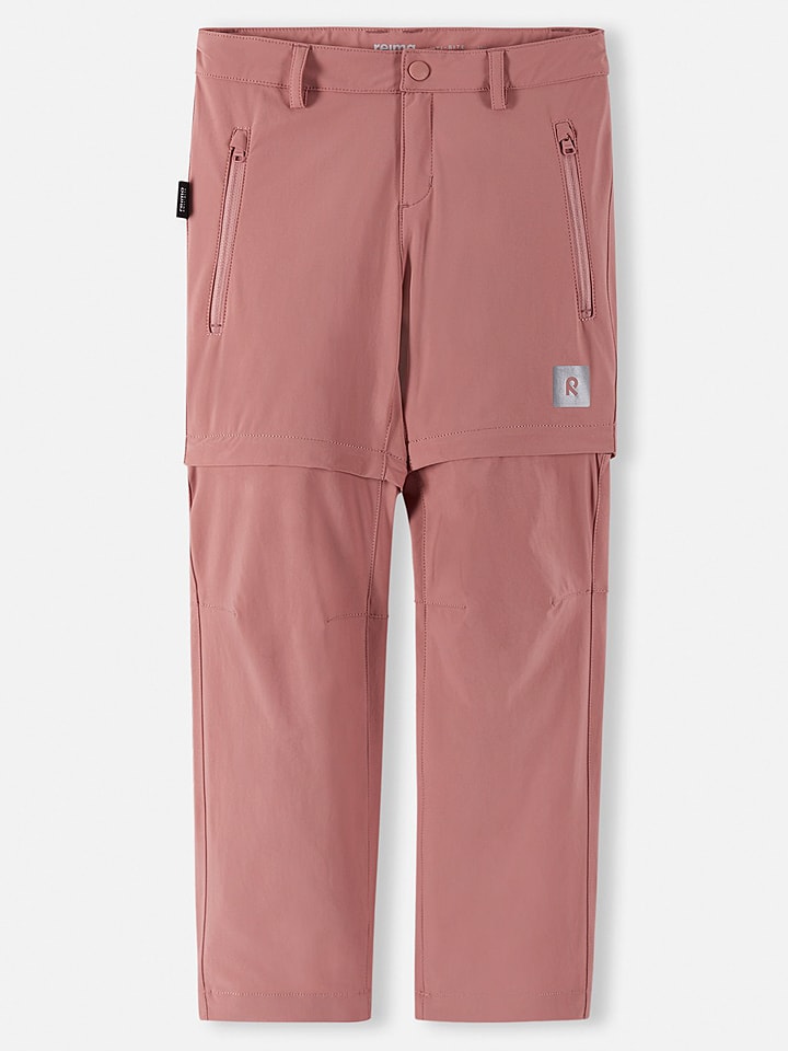 Reima Spodnie Zipp-Off "Virrat" w kolorze jasnoróżowym rozmiar: 152